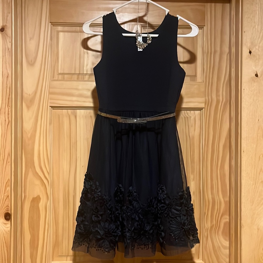 Kids navy blue formal dress